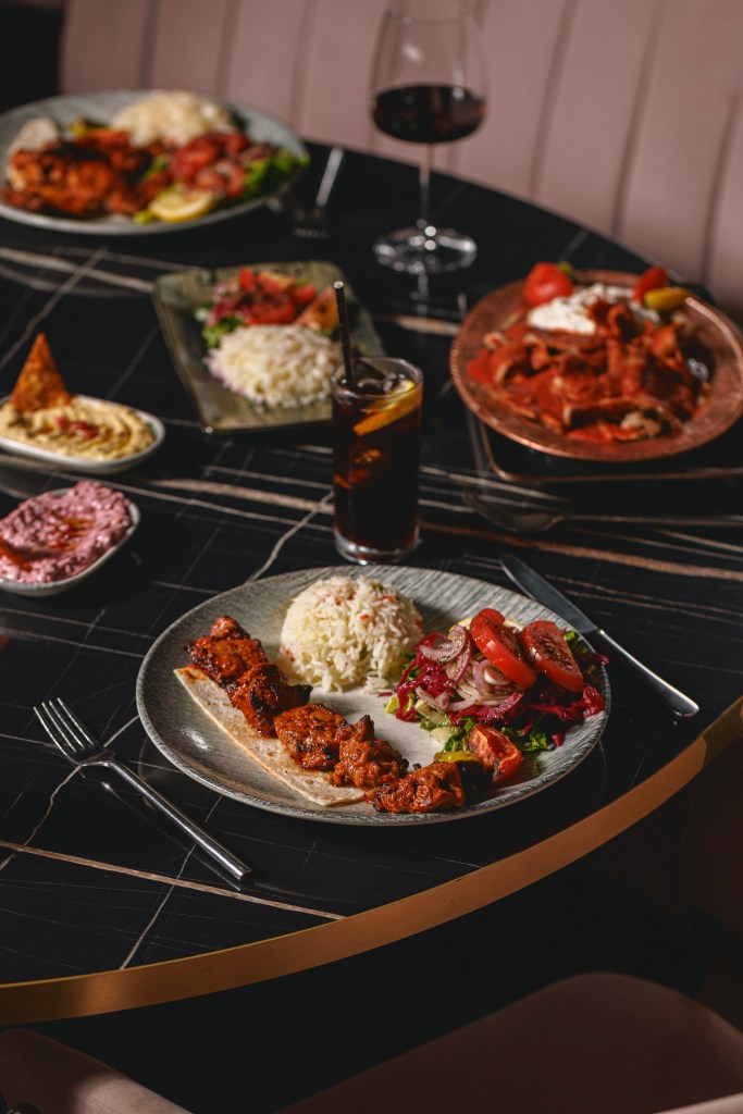 Charcoal-grilled Shish Kitchen dishes